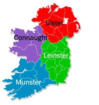Ireland - four provinces
