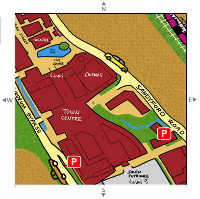 Dundrum Centre area map