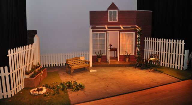 All My Sons stage set