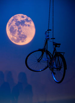 Bicycle and Moon