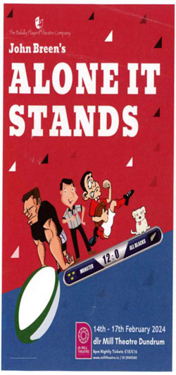 'Alone It Stands' programme cover