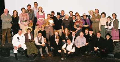 Cast and crew of 'Our Town'