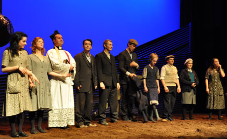 Cast at rehearsal